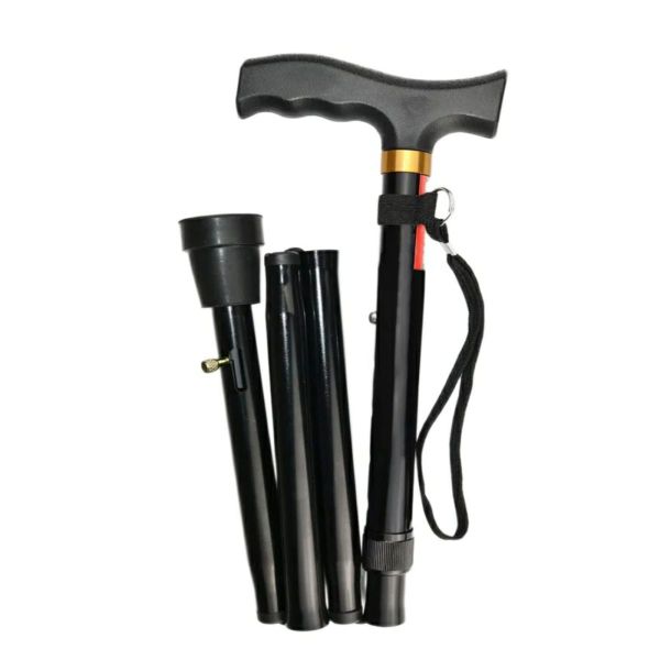 Трость опорная складная, палочка для ходьбы телескопическая