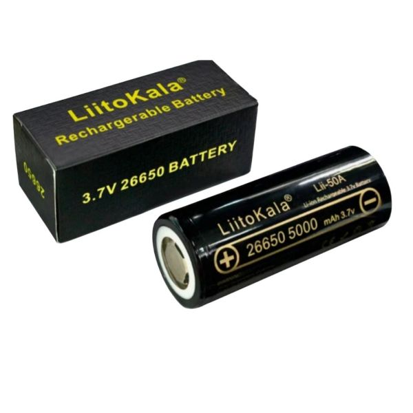 Аккумулятор Литий-ионный Litokala 3.7v 26650 battery