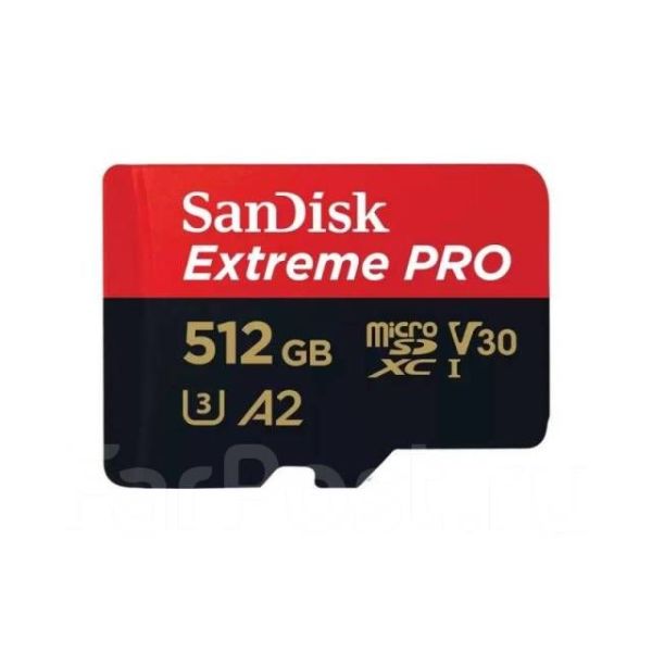 Карта памяти SanDisk Extreme Pro micro SD 512GB,флешка,адаптер