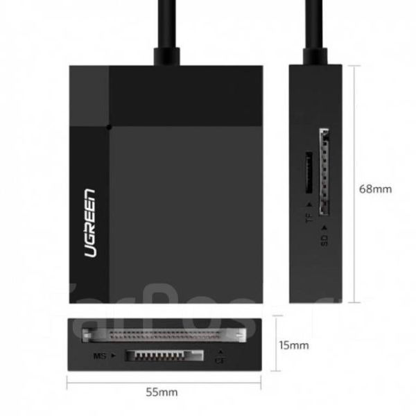 Картридер UGREEN CR125,Micro SD card,карта памяти,card reader,USB 3.0