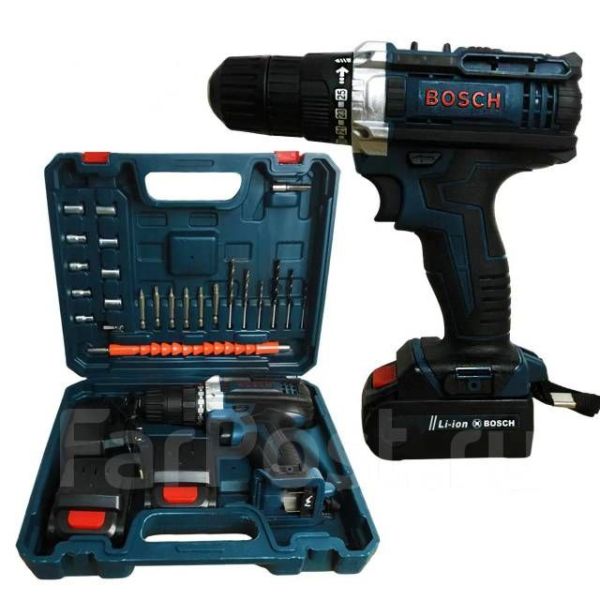 Набор аккумуляторная дрель шуруповерт,шурик Bosch TSR26 18v