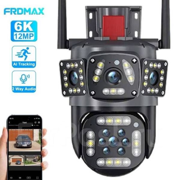 Уличная поворотная wifi камера видеонаблюдения 16мп,6к,HW-31 X8