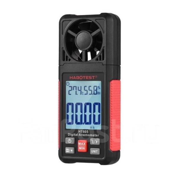 Анемометр цифровой GVDA скорость ветра,датчик влажности,температуры