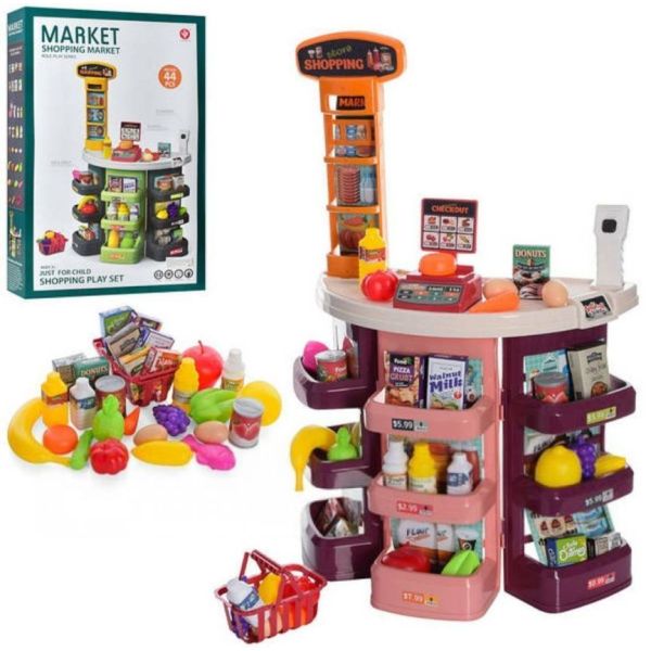 Детский игрушечный магазин,касса 44 предмета