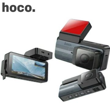 Видеорегистратор Hoco DV12 2K, GPS, WIFI, 2 камеры