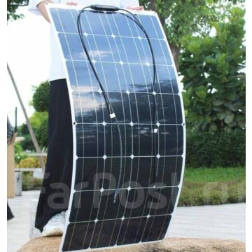 Солнечная гибкая панель. Батарея монокристалическая 100Вт.
