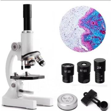 Микроскоп школьный детский лабораторный,увеличение до x2400