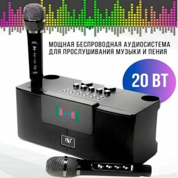 Караоке система с двумя микрофонами VOXORIA