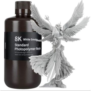 УФ смола для 3D принтера Elegoo Standard 8K white Smoke, 1000г