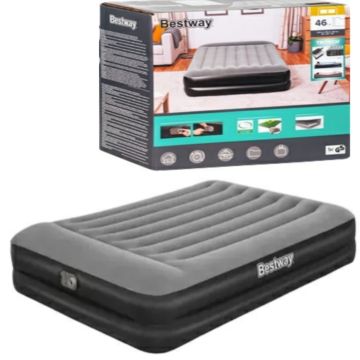 Матрас надувной с встроенным насосом Bestway Tritech 203x152x46см