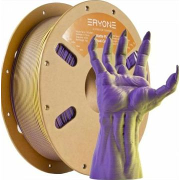 3D Пластик PLA Матовый Dual Color 1кг. Жёлтый-Фиолетовый