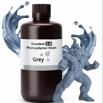 УФ Смола для 3D принтера Elegoo Standard 2.0 Grey, 1000г