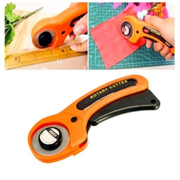 Нож раскройный дисковый/роликовый с рукояткой Д-4,5см