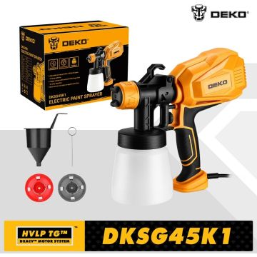 Краскопульт электрический краскораспылитель Deco DKSG45K1