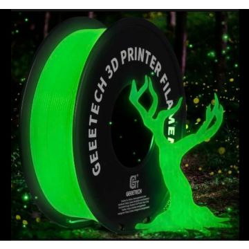 3D пластик Geeetech PLA нить 1,75мм. 1Кг. Светонакопительная Green