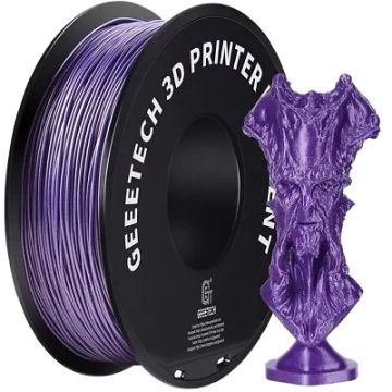 3D пластик Geeetech PLA Silk нить 1,75мм.1кг. Sparkly purple
