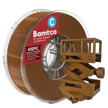 3D пластик Bamtco HSPC композитный нить 1,75мм.1кг. Brown