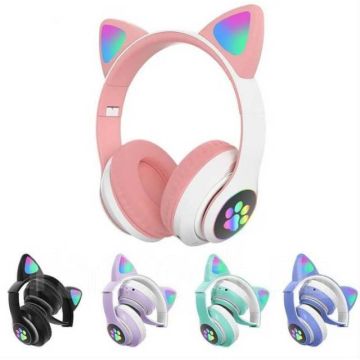 Беспроводные наушники со светящимися ушками,CAT EAR VZV-23M