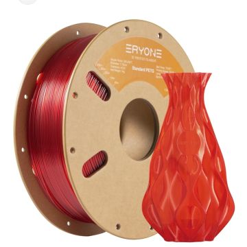 3D пластик Eryone PETG нить 1,75мм.1кг. Clear Red