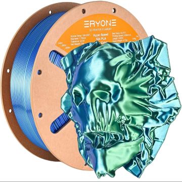 3D пластик Eryone PLA Шёлковая нить 1,75мм. 1кг Blue Green