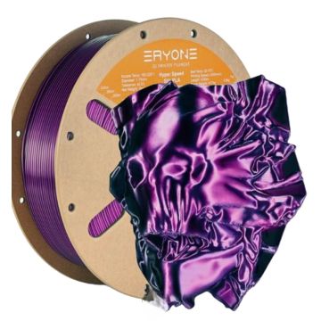 3D пластик Eryone PLA Шёлковая нить 1,75мм. 1кг Purple Black