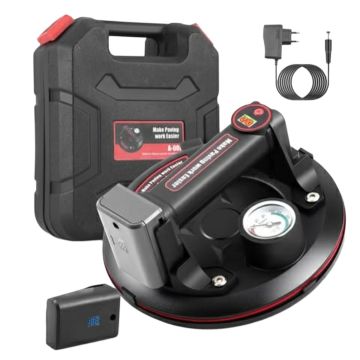 Вакуумная присоска с электронасосом до 210 кг. манометр, сброс АКБ, СЗУ