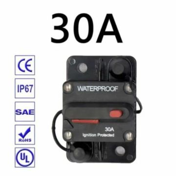 Предохранитель для электромотора 30А выключатель массы