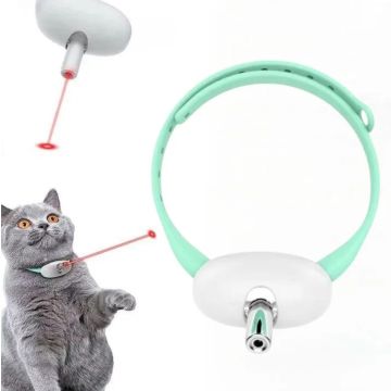 Игрушка для кошек и собак интерактивный ошейник лазерный