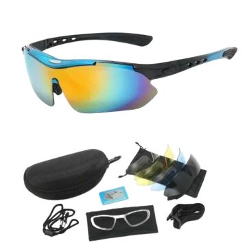 Велосипедные очки (велоочки) с набором линз Blue