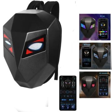 Рюкзак с Led глазами экраном дисплеем мото рюкзак bluetooth