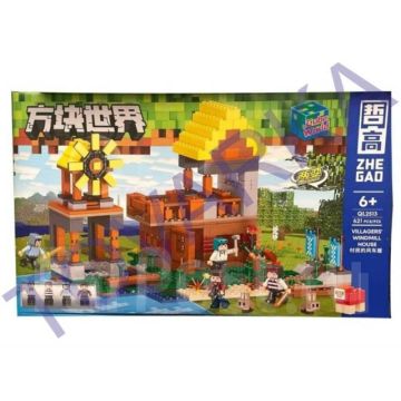 Конструктор Minecraft, аналог lego, MegaBloks, майнкрафт 621 деталей