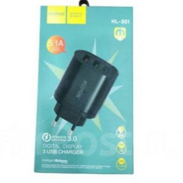Сетевое зарядное устройство 3USB, СЗУ, адаптер, зарядка, Hlotus