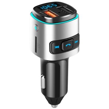 Адаптер автомобильный АЗУ Bluetooth, USB, BC42, QC3.0