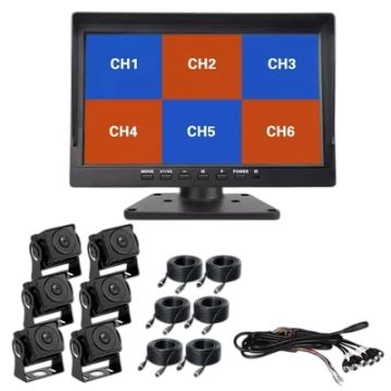 Парковочная система,комплект для грузовиков,6 камер,монитор 10.1