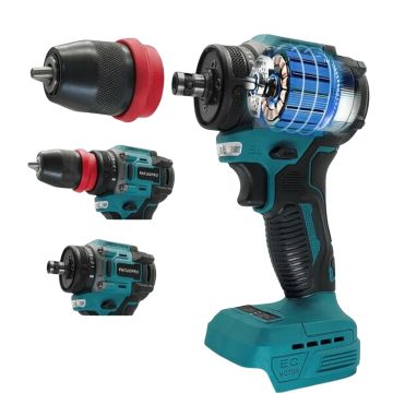 Шуруповерт бесщеточный с съемным патроном , АКБ от Макота (без АКБ)