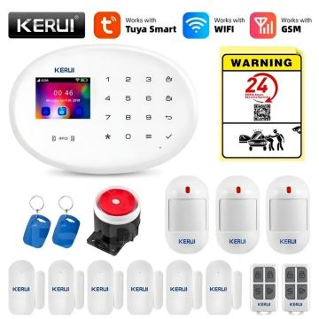 Охранная сигнализация для дома, дачи Kerui W202, Wi-Fi, GSM Tuya