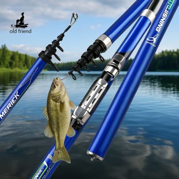 Спиннинговая удочка Old Friend карбоновая телескопическая 3.6М-6.3М