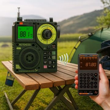 Радиприемник портативный полнодиапазонный цифровой Retekess TR112