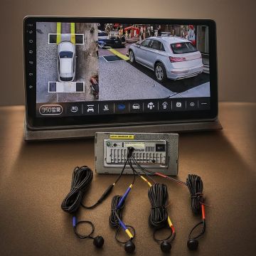 Система кругового обзора 4 камеры SVM, AHD 360°