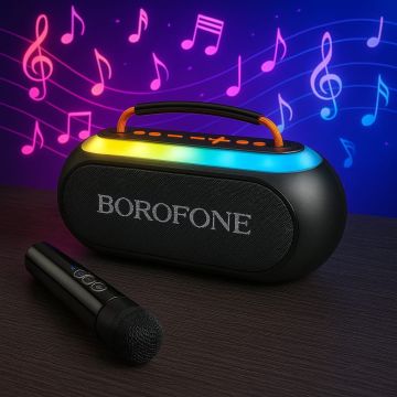 Портативная караоке колонка Bluetooth Borofone BP23 Spring