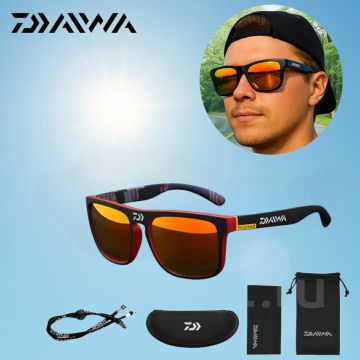 Солнцезащитные поляризационные очки, зеркальные, Daiwa Fishing