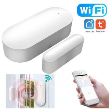 Умный Wi-Fi Датчик сигнализация открытия дверей и окон Tuya