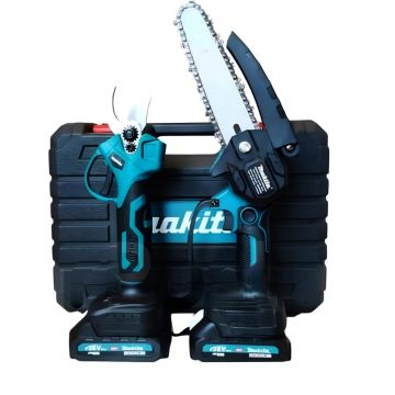 Набор инструментов аккумулятореый, садовый 2 в 1. Секатор+пила