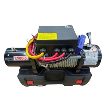 Лебедка электрическая автомобильная 12000 LBS, 12V, трос сталь