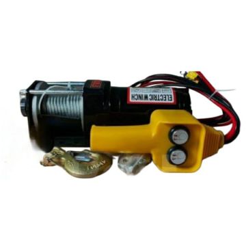 Лебёдка электрическая автомобильная 12V, 3000LBS Трос сталь