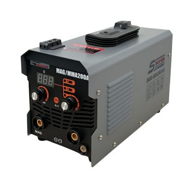 Сварочный аппарат с газом и без газа Super Prowell MAG/MMA 200A