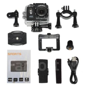 Экшн камера, видеокамера, Sports 4K Ultra HD Action Camera, GoPro