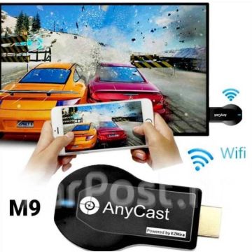 HDMI WiFi ТВ приёмник адаптер AnyCast M9 plus. миракаст