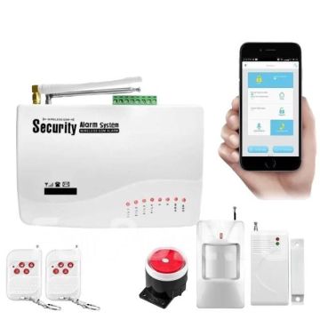 Комплект GSM сигнализации для дома, дачи, гаража (русский язык) H-12