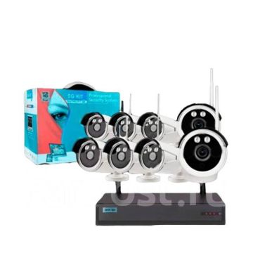 Комплект камер видеонаблюдения wifi,8шт SX08-800,видеокамера вайфай